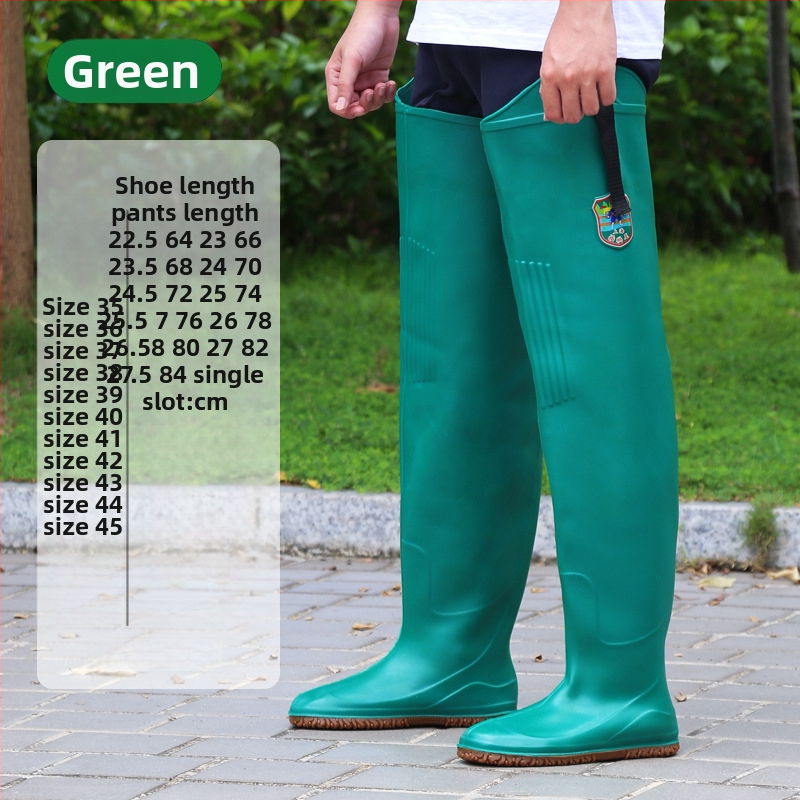 Ghete de ploaie unisex, până la genunchi, din PVC, pentru agricultură, impermeabile, talpă plată, model uniform, utilizare în exterior