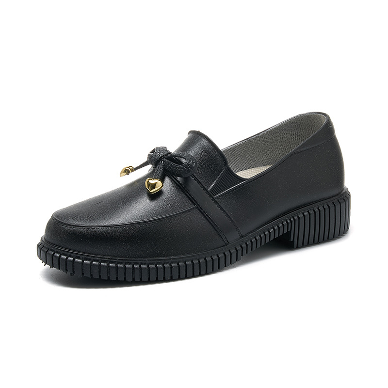 Ženske čizme za kišu od PVC-a, vodootporne, protuklizne, niski potpetice 1-3 cm, slip-on