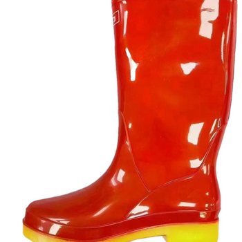 Cizme de ploaie pentru femei, partea superioară din PVC, talpă din cauciuc, gambă de înălțime medie, toc mic de 1–3 cm, impermeabile și antiderapante