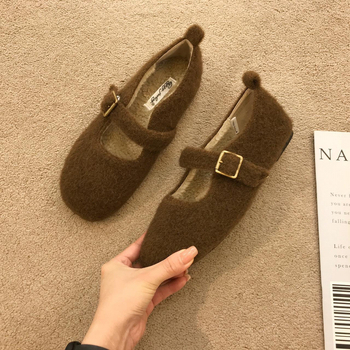 Ghete Mary Jane slip-on pentru femei, partea superioară din rășină Crosyile, căptușeală de catifea, până la genunchi, toc înalt (>8 cm), model solid
