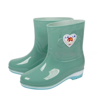 Cizme de ploaie din PVC pentru femei, gambă joasă, toc mic 1–3 cm, patru sezoane, 2025