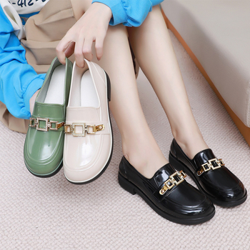 Ghete de ploaie pentru femei din PVC, talie joasă, culoare solidă, antiderapante, impermeabile