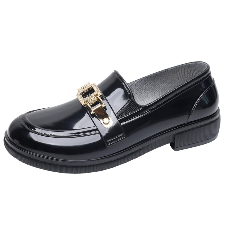 Ghete de ploaie pentru femei din PVC, talie joasă, culoare solidă, antiderapante, impermeabile