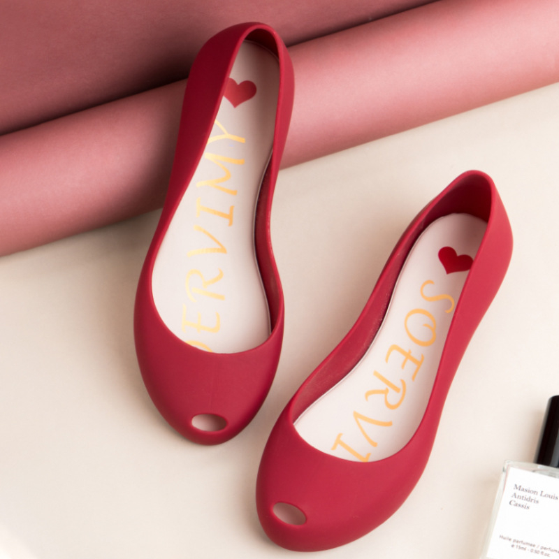 Cizme de ploaie pentru femei din PVC, cu design bot de pește – impermeabile, antiderapante, talpă cu înălțime încorporată