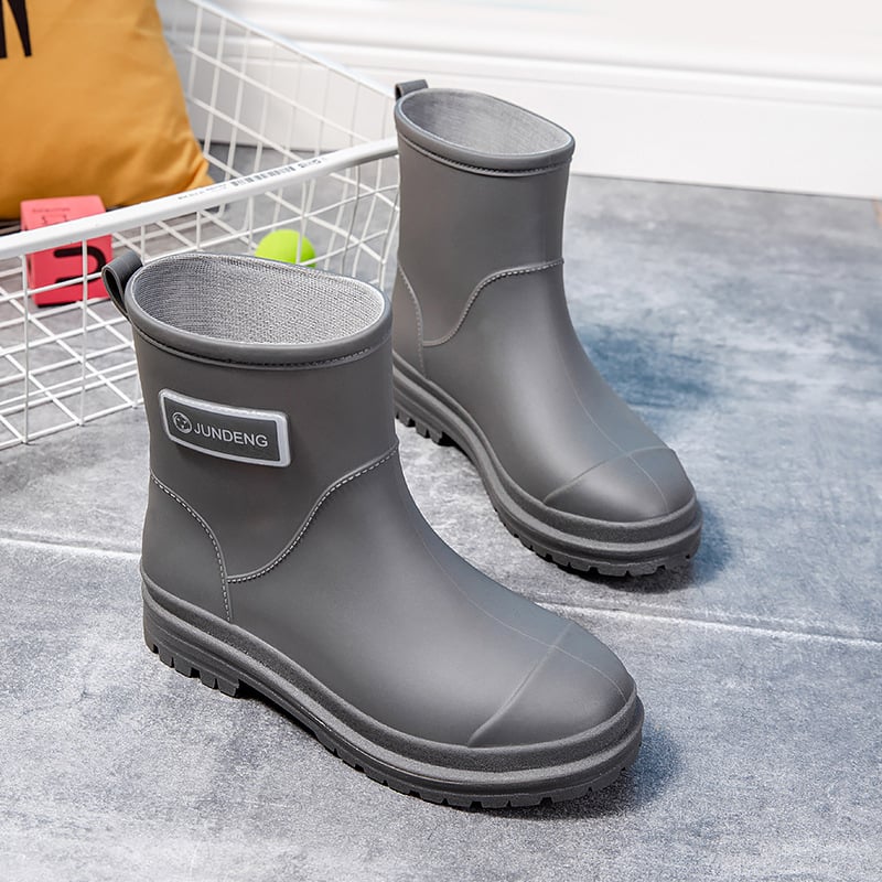 Ženske kišne čizme srednje visine, vodonepropusne, mekana potplata, PVC gornji dio, korejski stil
