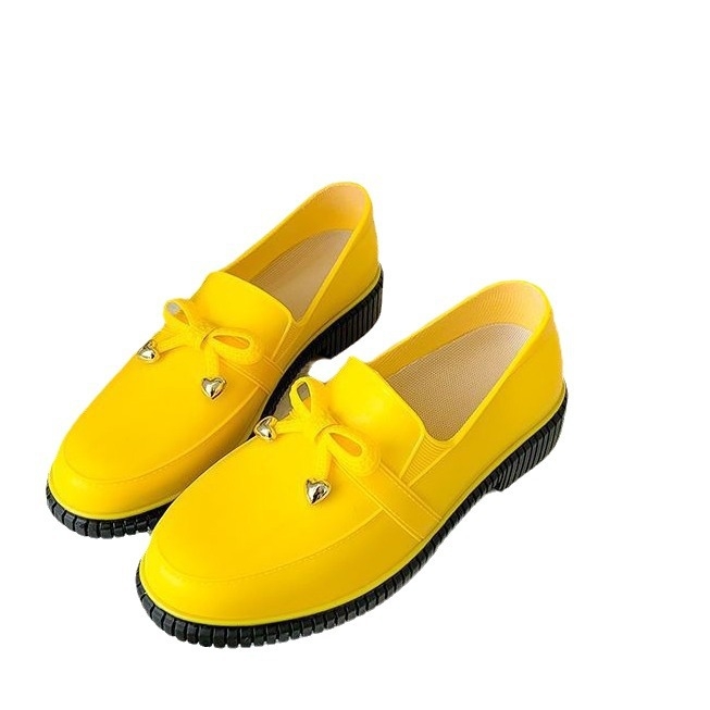 Ženske PVC čizme za kišu, niski štit, slip-on, za sve sezone