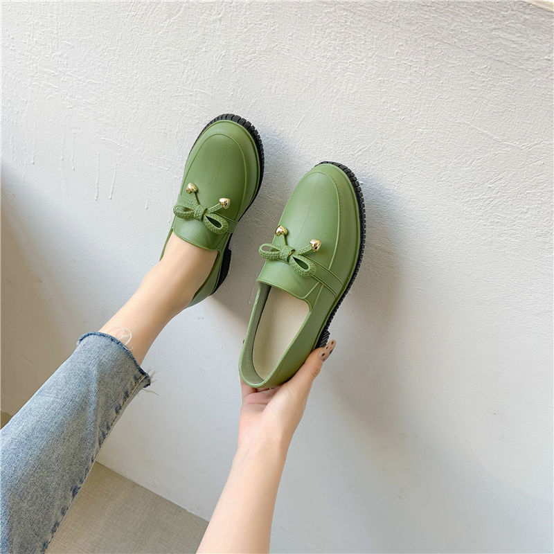 Ženske PVC čizme za kišu, niski štit, slip-on, za sve sezone