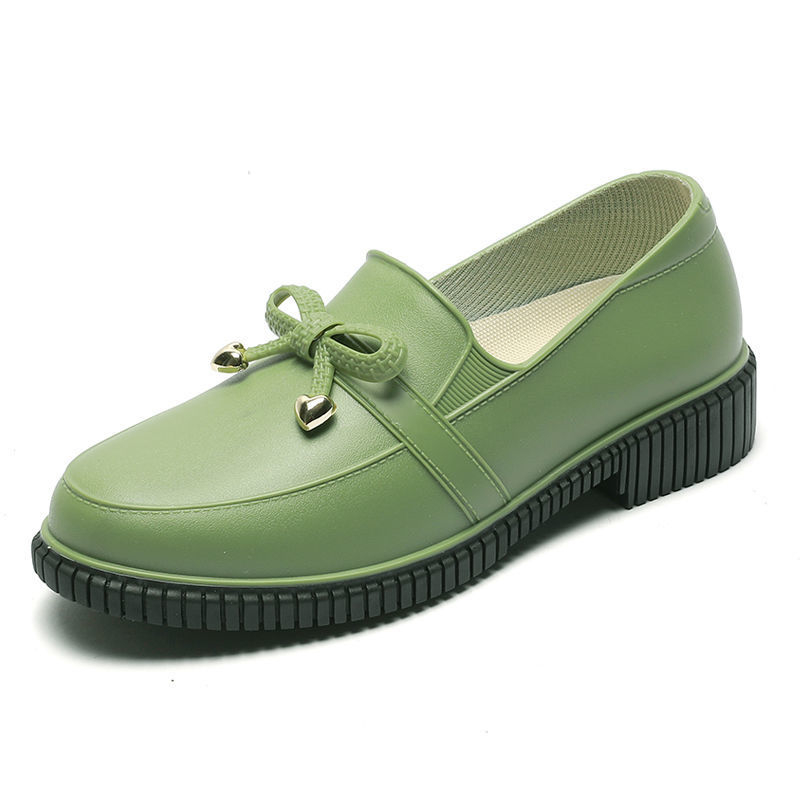 Ženske PVC čizme za kišu, niski štit, slip-on, za sve sezone