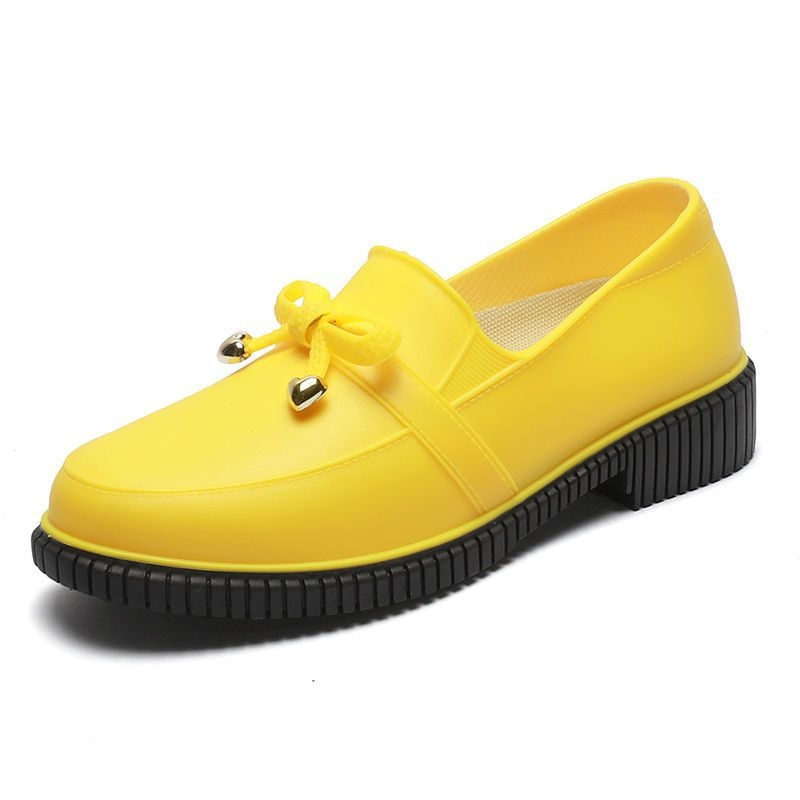 Ženske PVC čizme za kišu, niski štit, slip-on, za sve sezone