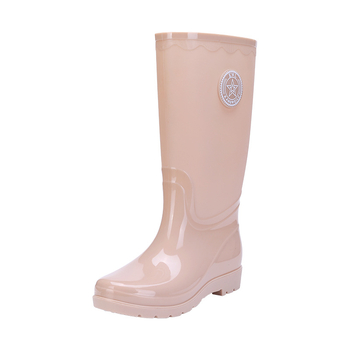 Ženske PVC visoke čizme za kišu, za odrasle, sve sezone, jednobojne, niski pet 1–3 cm