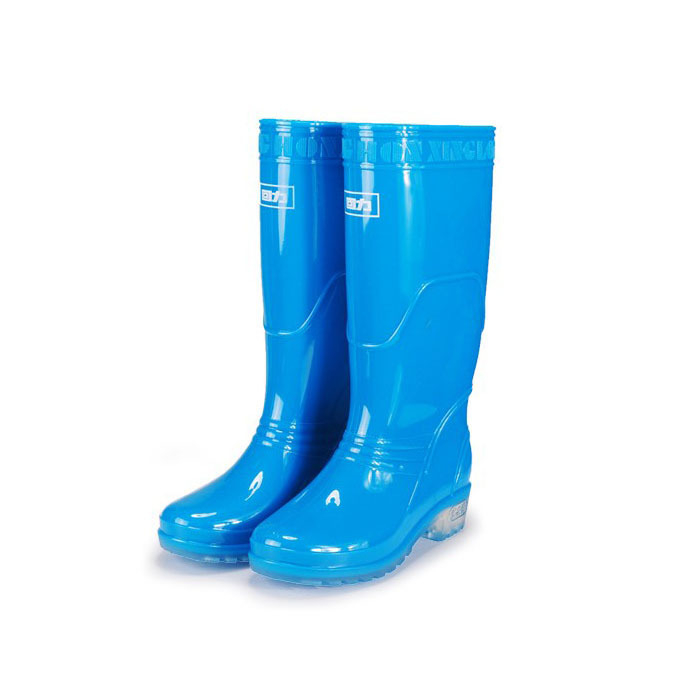 Cizme de ploaie pentru femei - înălțime înaltă, impermeabile, PVC partea superioară, toc redus 1–3 cm