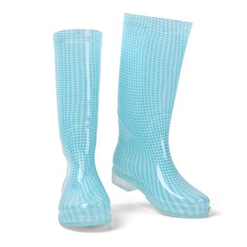 Γυναικείες ψηλές μπότες βροχής από PVC, αδιάβροτες, ανθεκτικές στη φθορά, αντιολισθητικές, με χαμηλό τακ 1-3 cm