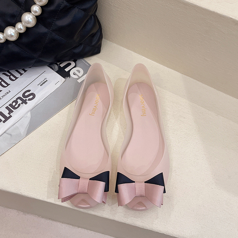 Cizme de ploaie pentru femei - antiaderente, impermeabile, PVC partea superioară, gleznă joasă, toc plat