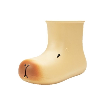 Cizme de ploaie pentru femei până la gambe, cu talpă groasă, impermeabile, anti-derapare, partea superioară din plastic