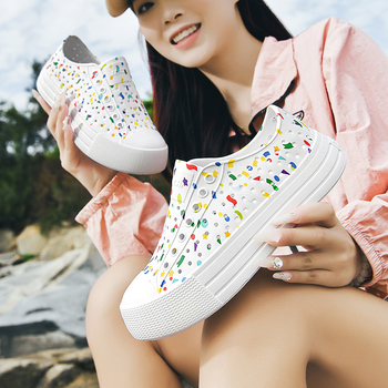 Sandale EVA pentru femei, talpă groasă de 4 cm, impermeabile, antiderapante, respirabile, cu model perforat, încălțăminte casual de plajă