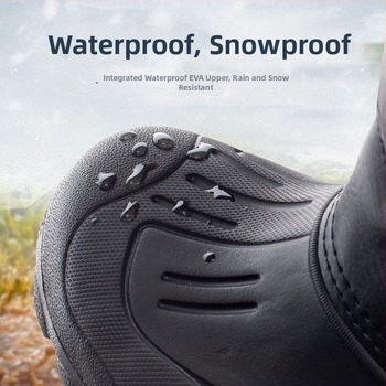 Muške PVC čizme za kišu za outdoor — lagane, protuklizne, s podstavom od ovčje kože i umjetnom dlakom, niski kroj