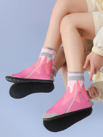 Pantofi unisex pentru drumeții pe râu, cu înălțime mare — respirabili, talpă din cauciuc antiderapant, parte superioară din Lycra, închidere Velcro