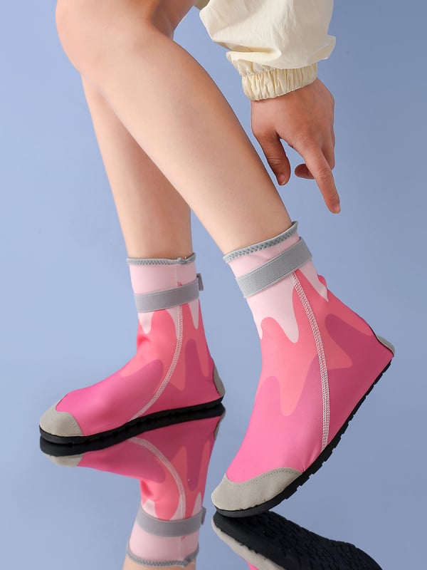 Pantofi unisex pentru drumeții pe râu, cu înălțime mare — respirabili, talpă din cauciuc antiderapant, parte superioară din Lycra, închidere Velcro