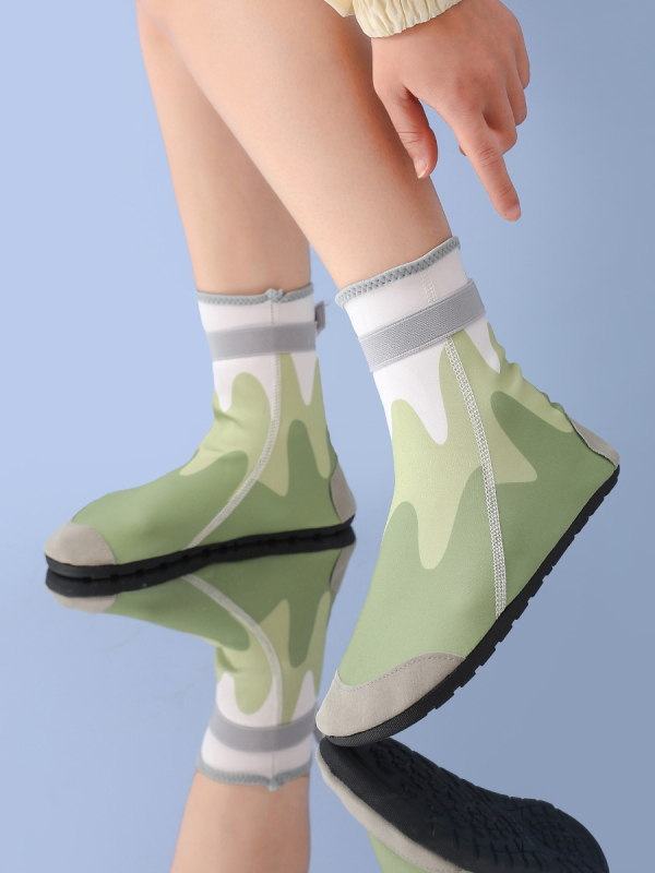 Pantofi unisex pentru drumeții pe râu, cu înălțime mare — respirabili, talpă din cauciuc antiderapant, parte superioară din Lycra, închidere Velcro