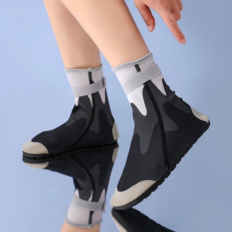 Pantofi unisex pentru drumeții pe râu, cu înălțime mare — respirabili, talpă din cauciuc antiderapant, parte superioară din Lycra, închidere Velcro