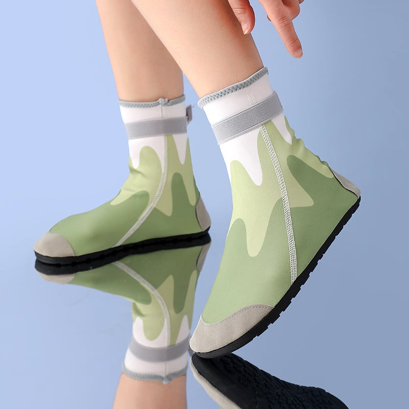 Pantofi unisex pentru drumeții pe râu, cu înălțime mare — respirabili, talpă din cauciuc antiderapant, parte superioară din Lycra, închidere Velcro