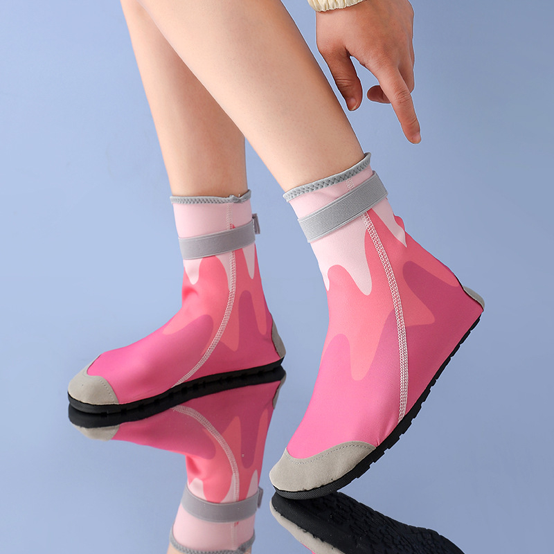 Pantofi unisex pentru drumeții pe râu, cu înălțime mare — respirabili, talpă din cauciuc antiderapant, parte superioară din Lycra, închidere Velcro