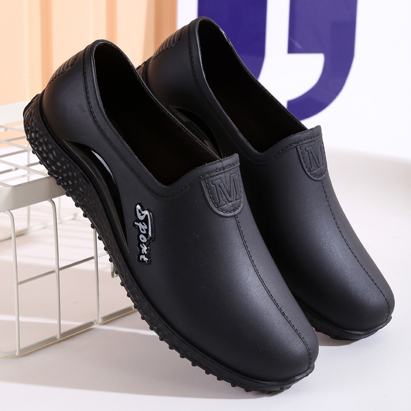 Ženske kišne čizme, PVC vodootporne, nisko izrezane, niski pet (1–3 cm), četiri sezone, svakodnevna upotreba