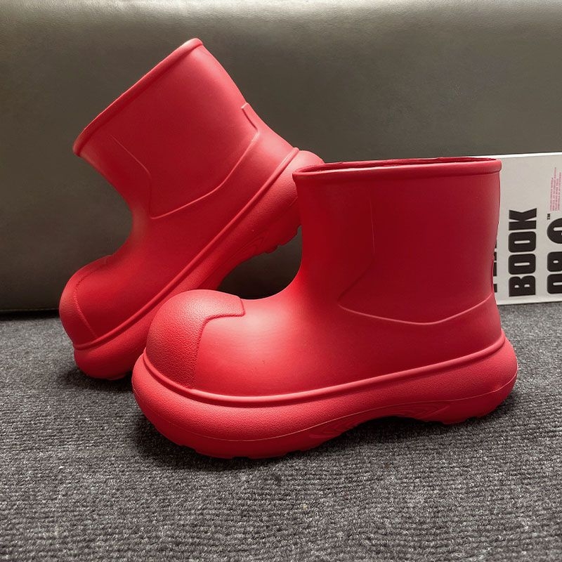Ženske gumene čizme za kišu, niska visina, vodootporne, casual stil