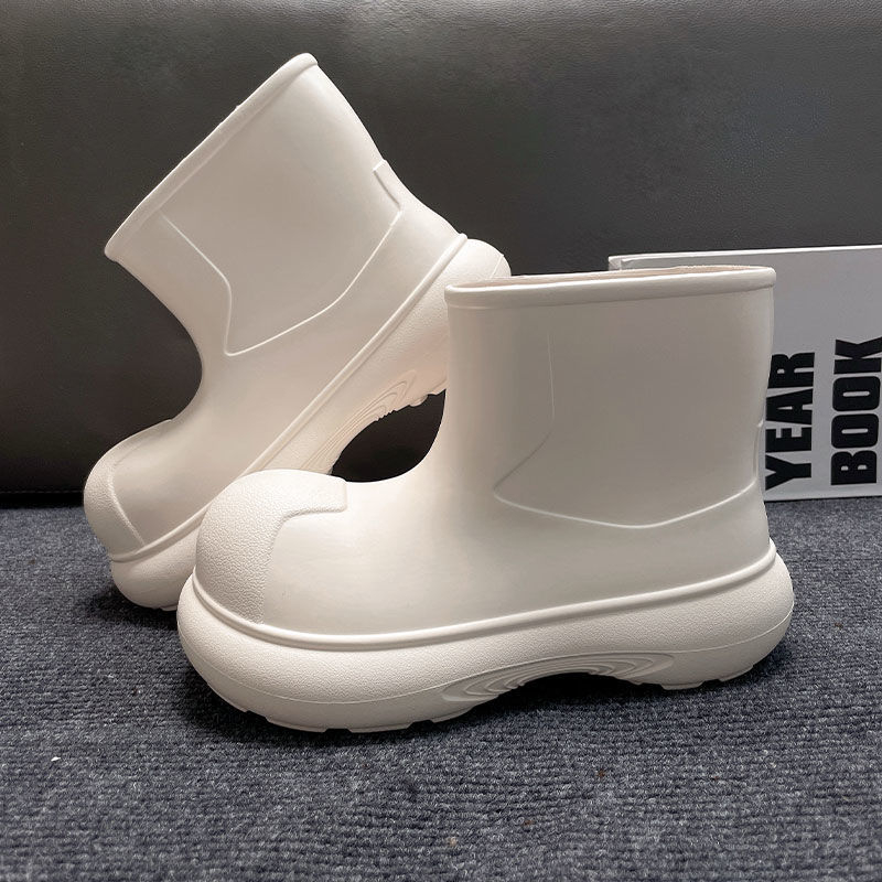 Ženske gumene čizme za kišu, niska visina, vodootporne, casual stil