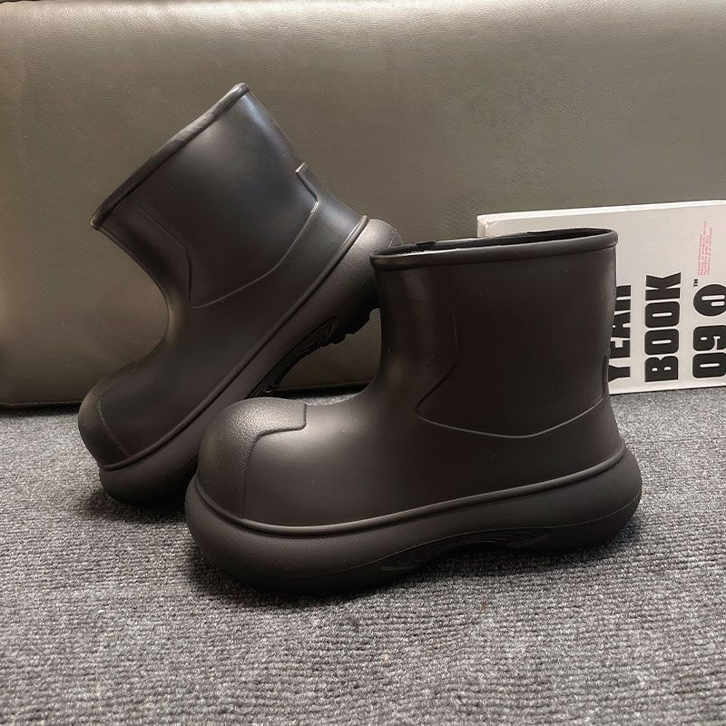 Ženske gumene čizme za kišu, niska visina, vodootporne, casual stil