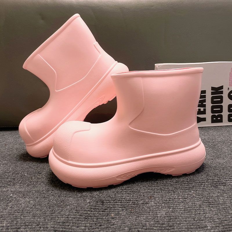 Ženske gumene čizme za kišu, niska visina, vodootporne, casual stil