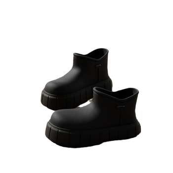 Cizme de ploaie feminine din EVA, talpă groasă, gambă joasă, impermeabile și antiderapante.