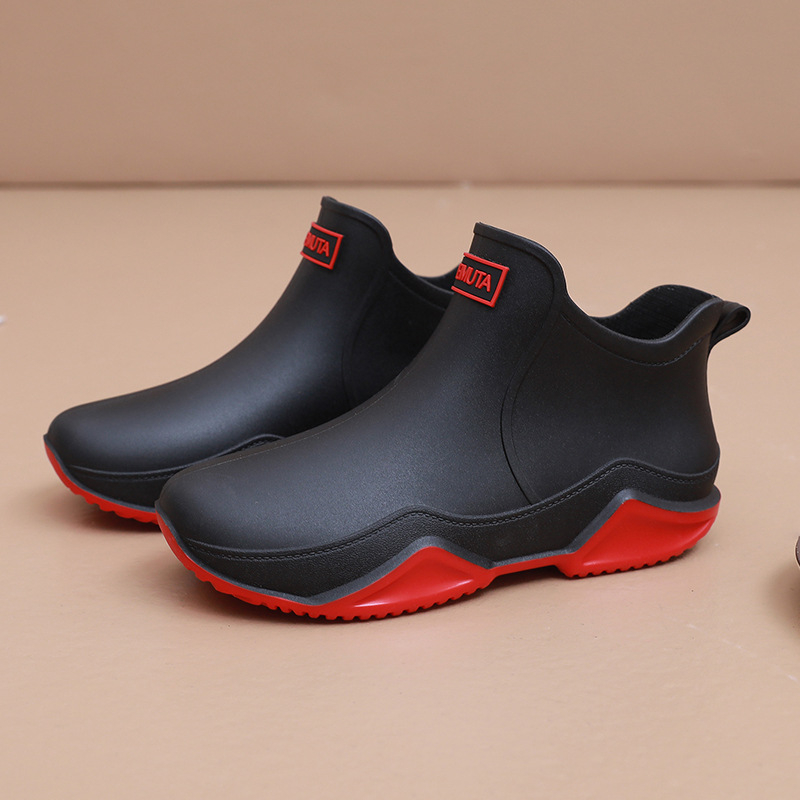 Unisex PVC čizme za kišu, niski kroj, protuklizne, vodootporne, za sve sezone, kratke čizme