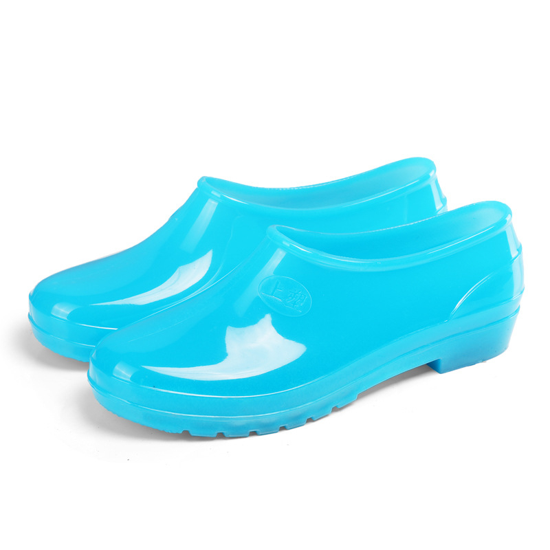 Ženske čizme za kišu, PVC gornji dio, niska peta 1–3 cm, točkasti uzorak, za sve sezone