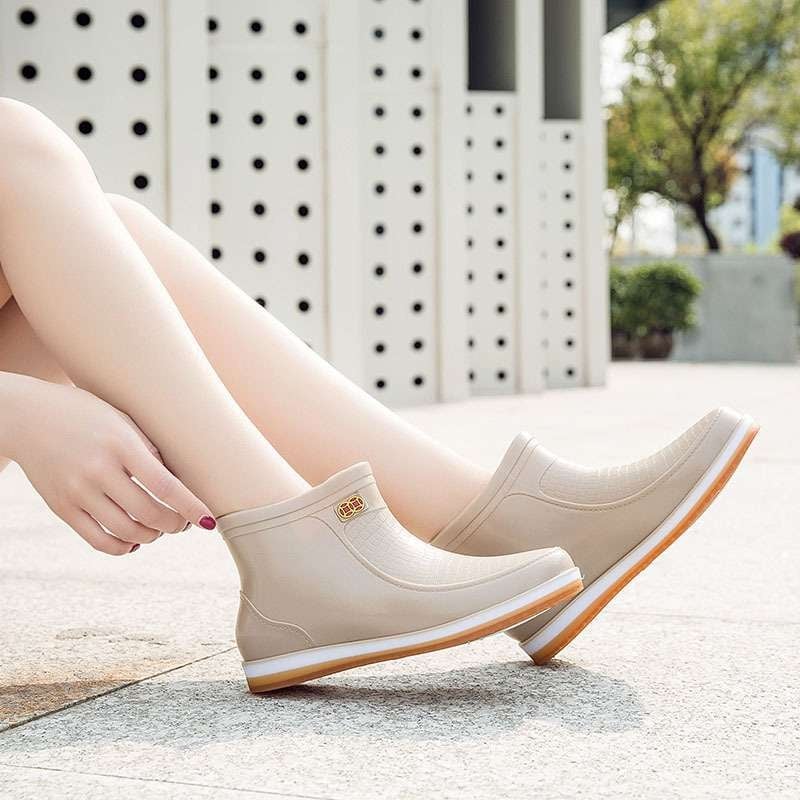 Ghete de ploaie pentru femei, partea superioară din PVC, înălime peste genunchi, pentru adulți, toamnă și iarnă