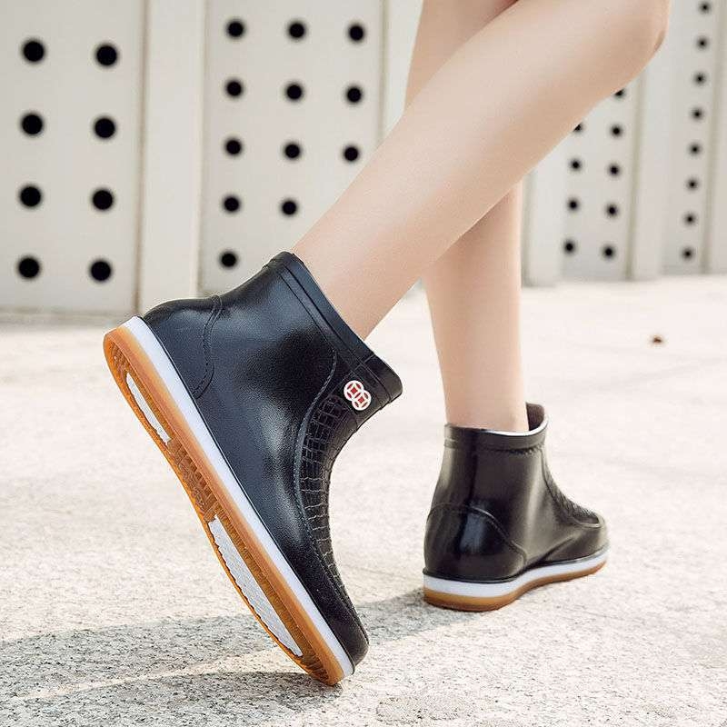 Ghete de ploaie pentru femei, partea superioară din PVC, înălime peste genunchi, pentru adulți, toamnă și iarnă