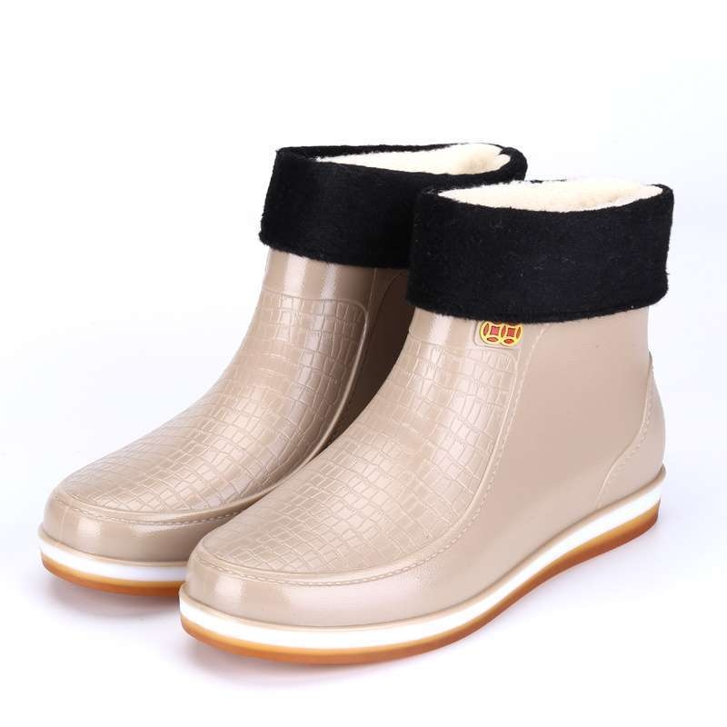 Ghete de ploaie pentru femei, partea superioară din PVC, înălime peste genunchi, pentru adulți, toamnă și iarnă