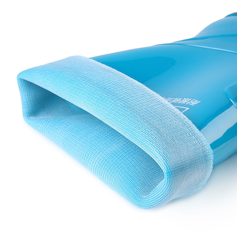 Ghete de ploaie pentru femei, partea superioară din PVC, înălțime până la gambe, grosime standard