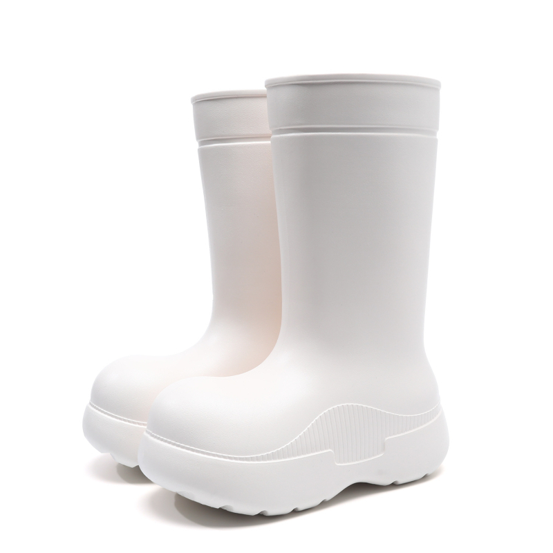 Ženske PVC cipele za kišu sa slip-on, visokim gornjim dijelom – standardna debljina, proljeće/jesen/zima