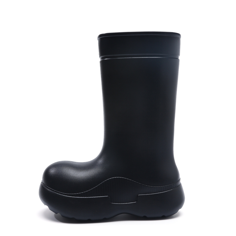 Ženske PVC cipele za kišu sa slip-on, visokim gornjim dijelom – standardna debljina, proljeće/jesen/zima
