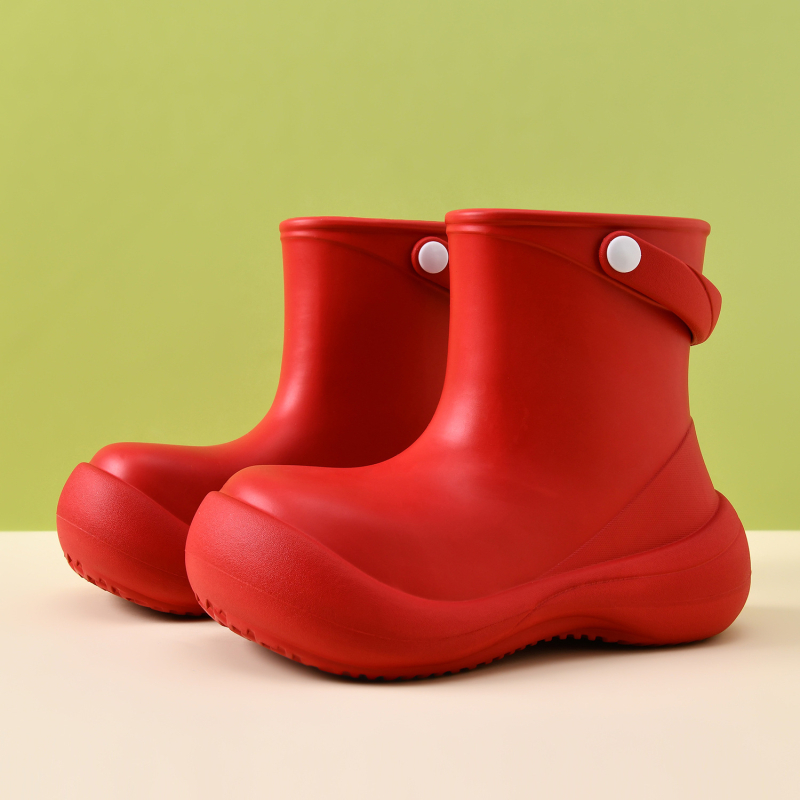 Cizme de ploaie pentru femei, înălțime medie, partea superioară EVA, impermeabile și respirabile, talpă antiderapantă, talpă groasă