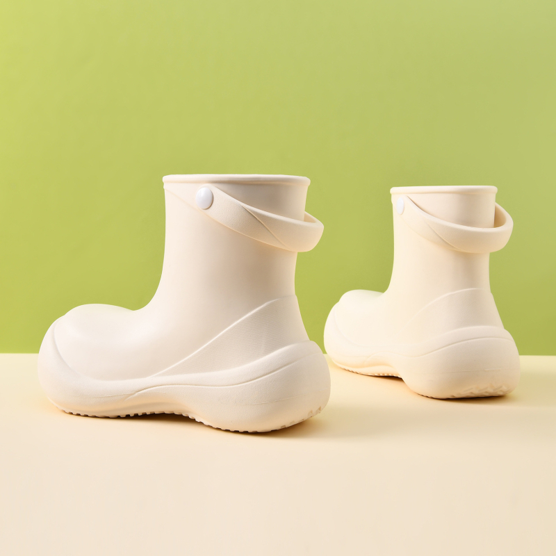 Cizme de ploaie pentru femei, înălțime medie, partea superioară EVA, impermeabile și respirabile, talpă antiderapantă, talpă groasă
