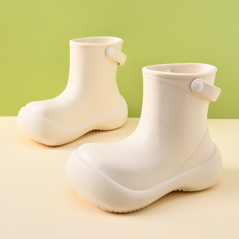 Cizme de ploaie pentru femei, înălțime medie, partea superioară EVA, impermeabile și respirabile, talpă antiderapantă, talpă groasă