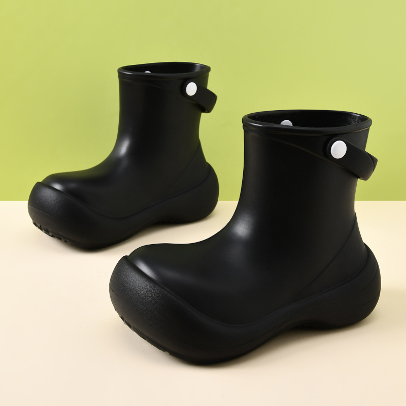 Cizme de ploaie pentru femei, înălțime medie, partea superioară EVA, impermeabile și respirabile, talpă antiderapantă, talpă groasă