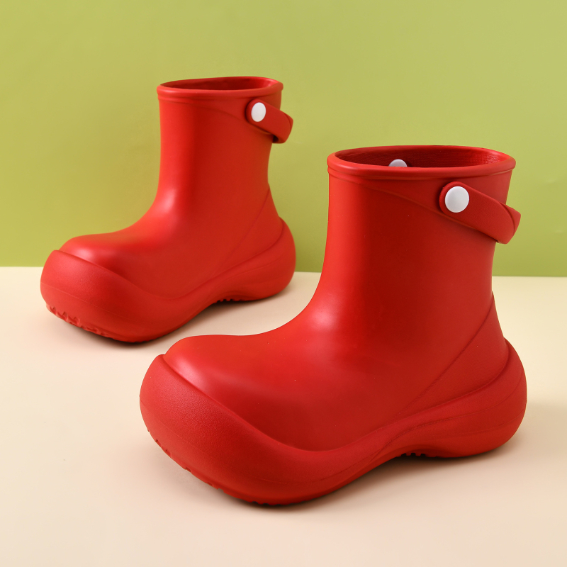 Cizme de ploaie pentru femei, înălțime medie, partea superioară EVA, impermeabile și respirabile, talpă antiderapantă, talpă groasă