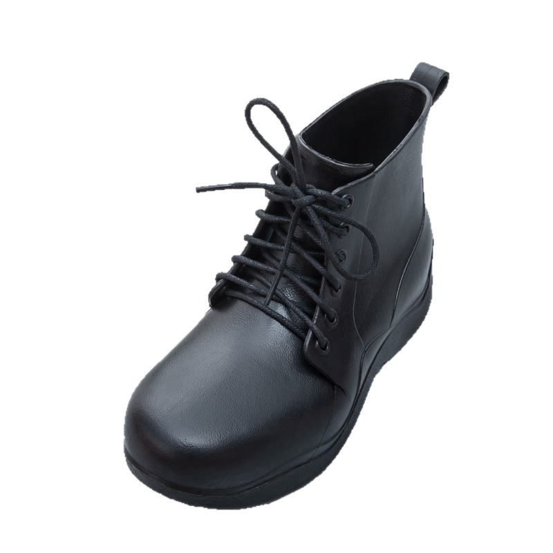 minihelisha Ženske PVC čizme za kišu – PVC gornji dio, niski ovratnik, četiri sezone, srednje visoka petna 3–5 cm, zatvaranje socket