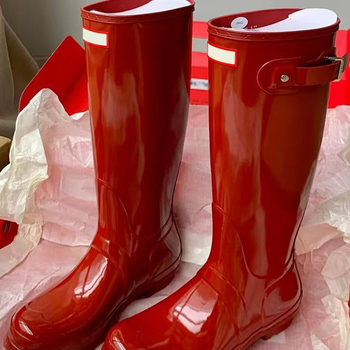 Ženske PVC čizme za kišu, inspirirane Nazha, do koljena, potpetica 3-5 cm