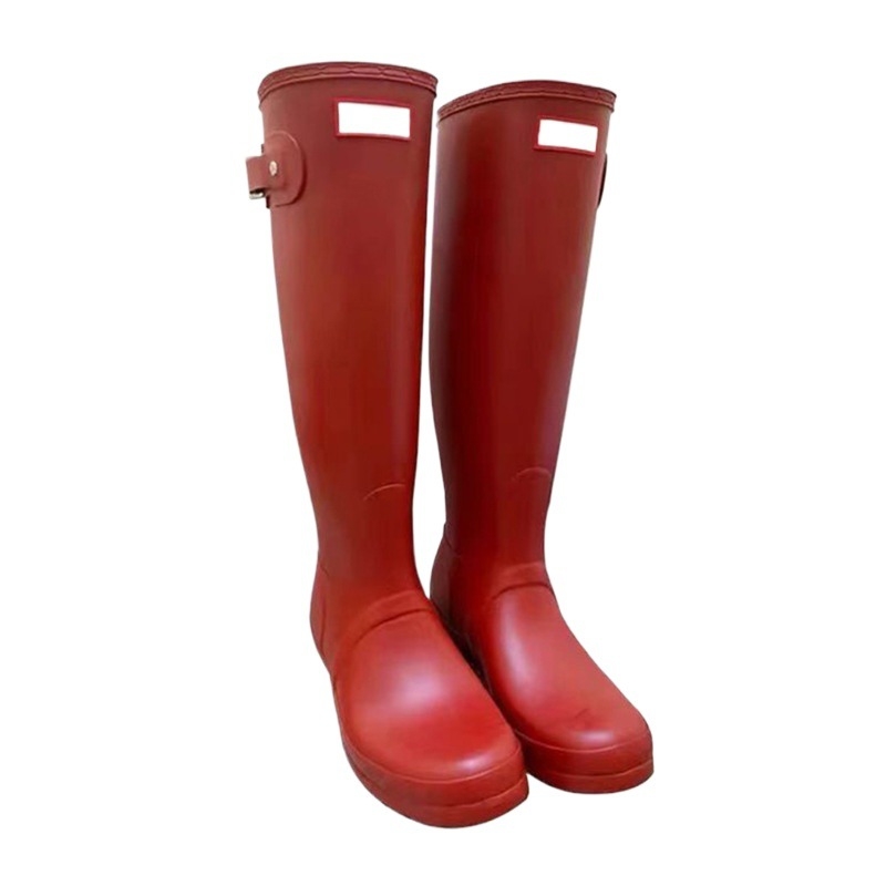 Ženske PVC čizme za kišu, inspirirane Nazha, do koljena, potpetica 3-5 cm