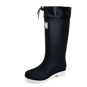 Ženske čizme za kišu s PVC gornjim dijelom, visokim holjenom, vodootporne i protuklizne s debelom potplatom, slip-on