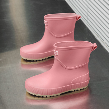 Cizme de ploaie pentru femei, PVC, talie joasă, pentru toate anotimpurile